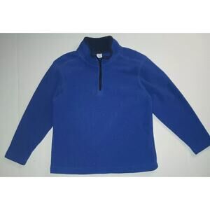 Old Navy Boys Quarter 1/4 Zip Fleece Jacket Long Sleeve Outdoor Blue Sz XS B001